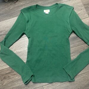 Anthropologie Emerald Long Sleeve Tee